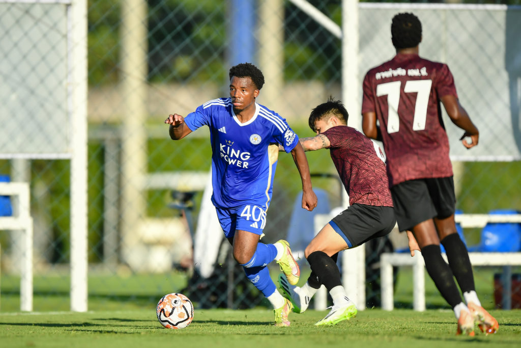 Wanya Marçal-Madivadua (L) of Leicester City and Suphanan