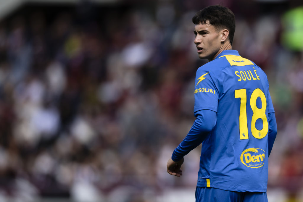 Matias Soule of Frosinone Calcio looks on during the Serie A