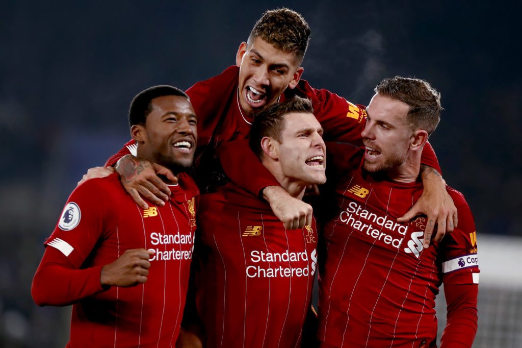 James Milner, Georginio Wijnaldum, Jordan Henderson and