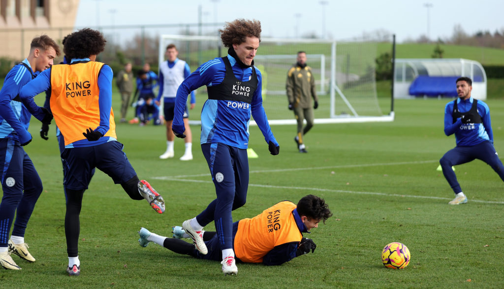 Leicester City Training Session and Press Conference