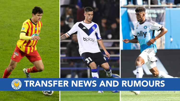 Split of Valentin Gomez, Adilson Malanda and Abdukodir Khusano with a LCN Transfers News and Rumours Banner