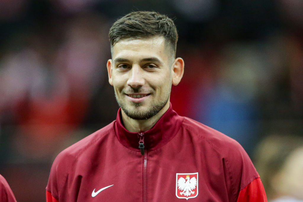 Jakub Moder of Poland is seen during the UEFA Nations League