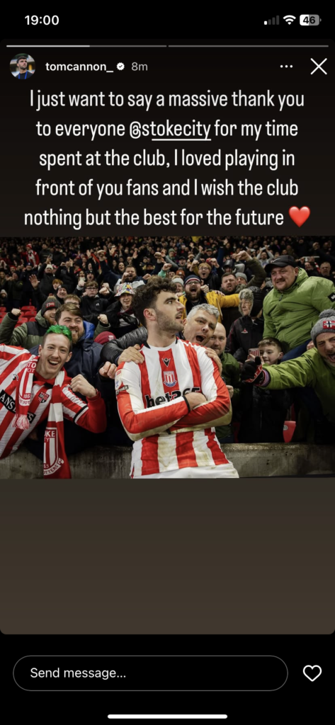 Tom Cannon Instagram post
