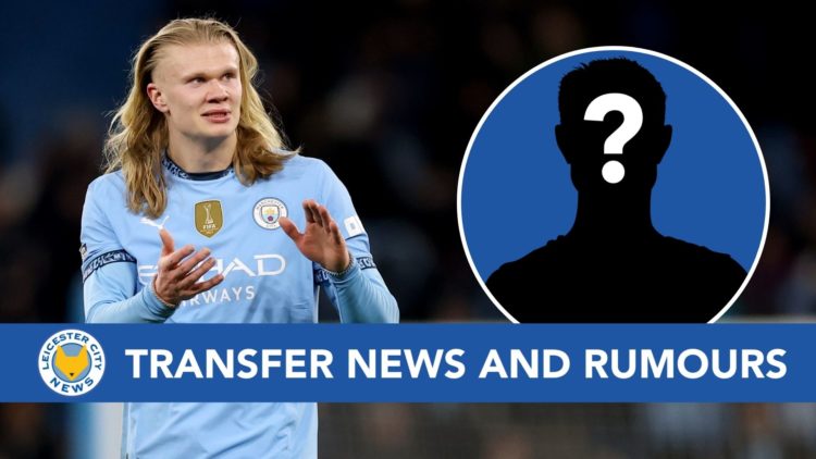 Erling Haaland. Inset, mystery player.