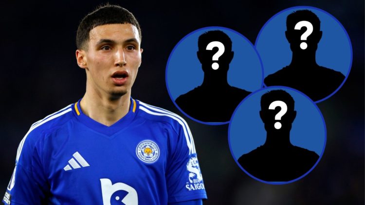 An image of Bilal El Khannouss with three insets of mystery players.