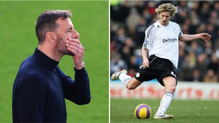 A split image of Ruud van Nistelrooy and Robbie Savage.