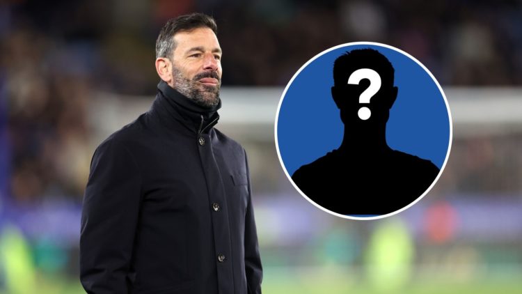 An image of Ruud van Nistelrooy with a mystery player inset (circled).