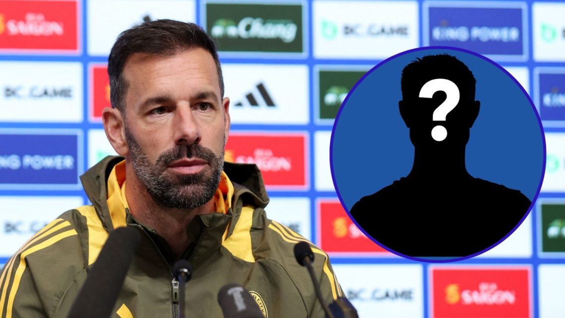 An image of Leicester City manager Ruud van Nistelrooy during a pre-match press conference and an insert of a mystery player