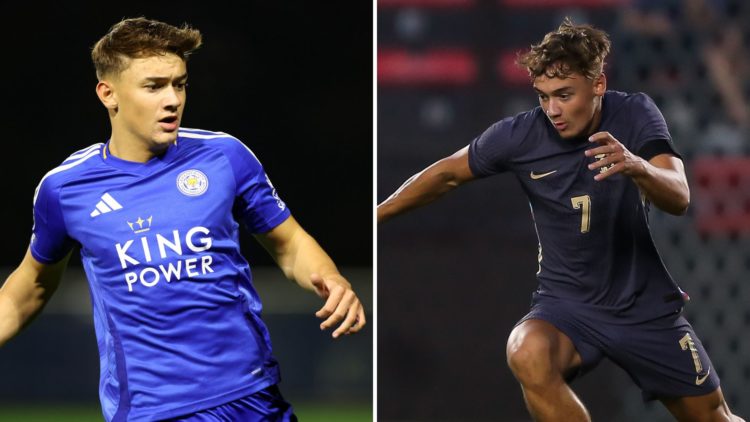 Will Alves stars for Leicester City U21s and looks to get on the ball. Will Alves looks focused when playing for England U20s in Turkey.