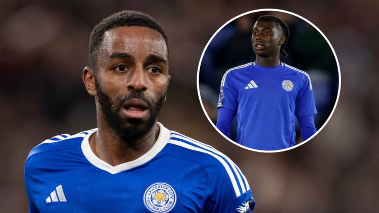 Leicester City right-back Ricardo Periera. Inset of Jeremy Monga.