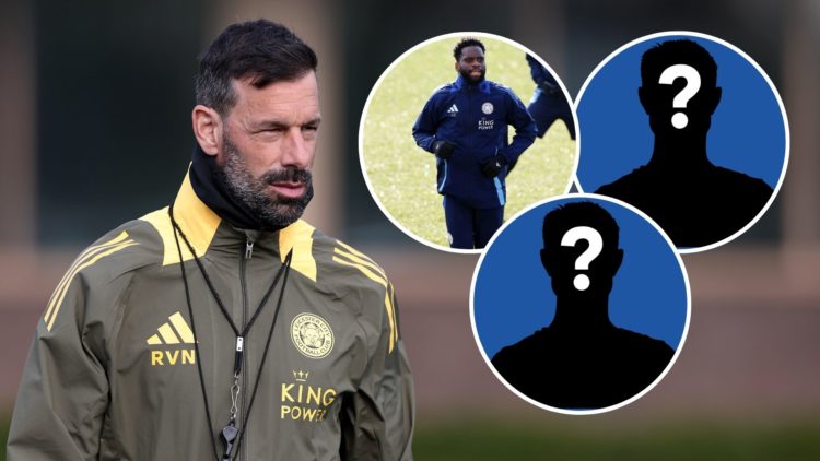 An image of Ruud van Nistelrooy with an inset of Odsonne Edouard and two mystery players (circled).